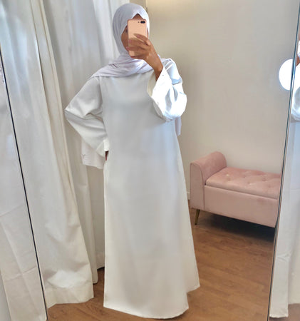 Abaya Basic (White)